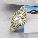 BUREI Luxury Automatic Watch 36mm, Fashion Waterproof Mechanical Watch, Adjustable Stainless Steel Two Tone Strap