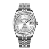 BUREI Luxury Automatic Watch 36mm, Fashion Waterproof Mechanical Watch, Adjustable Stainless Steel Two Tone Strap