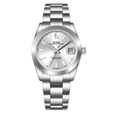 BUREI Luxury Automatic Watch 36mm, Fashion Waterproof Mechanical Watch, Adjustable Stainless Steel Two Tone Strap