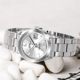 BUREI Luxury Automatic Watch 36mm, Fashion Waterproof Mechanical Watch, Adjustable Stainless Steel Two Tone Strap