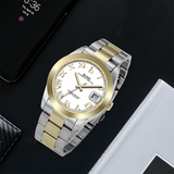 BUREI Luxury Automatic Watch 36mm, Fashion Waterproof Mechanical Watch, Adjustable Stainless Steel Two Tone Strap