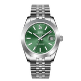 BUREI Luxury Automatic Watch 36mm, Fashion Waterproof Mechanical Watch, Adjustable Stainless Steel Two Tone Strap