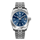 BUREI Luxury Automatic Watch 36mm, Fashion Waterproof Mechanical Watch, Adjustable Stainless Steel Two Tone Strap