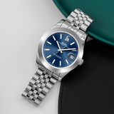 BUREI Luxury Automatic Watch 36mm, Fashion Waterproof Mechanical Watch, Adjustable Stainless Steel Two Tone Strap