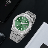 BUREI Luxury Automatic Watch 36mm, Fashion Waterproof Mechanical Watch, Adjustable Stainless Steel Two Tone Strap
