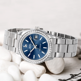 BUREI Luxury Automatic Watch 36mm, Fashion Waterproof Mechanical Watch, Adjustable Stainless Steel Two Tone Strap