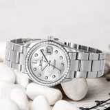 BUREI Luxury Automatic Watch 36mm, Fashion Waterproof Mechanical Watch, Adjustable Stainless Steel Two Tone Strap