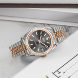 BUREI Luxury Automatic Watch 36mm, Fashion Waterproof Mechanical Watch, Adjustable Stainless Steel Two Tone Strap