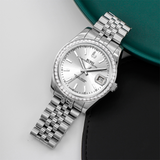 BUREI Luxury Automatic Watch 36mm, Fashion Waterproof Mechanical Watch, Adjustable Stainless Steel Two Tone Strap