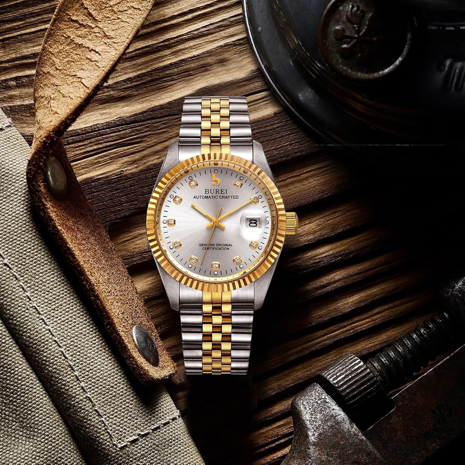 BUREI Eternal Classic Diamond Automatic Watch – bureiwatches
