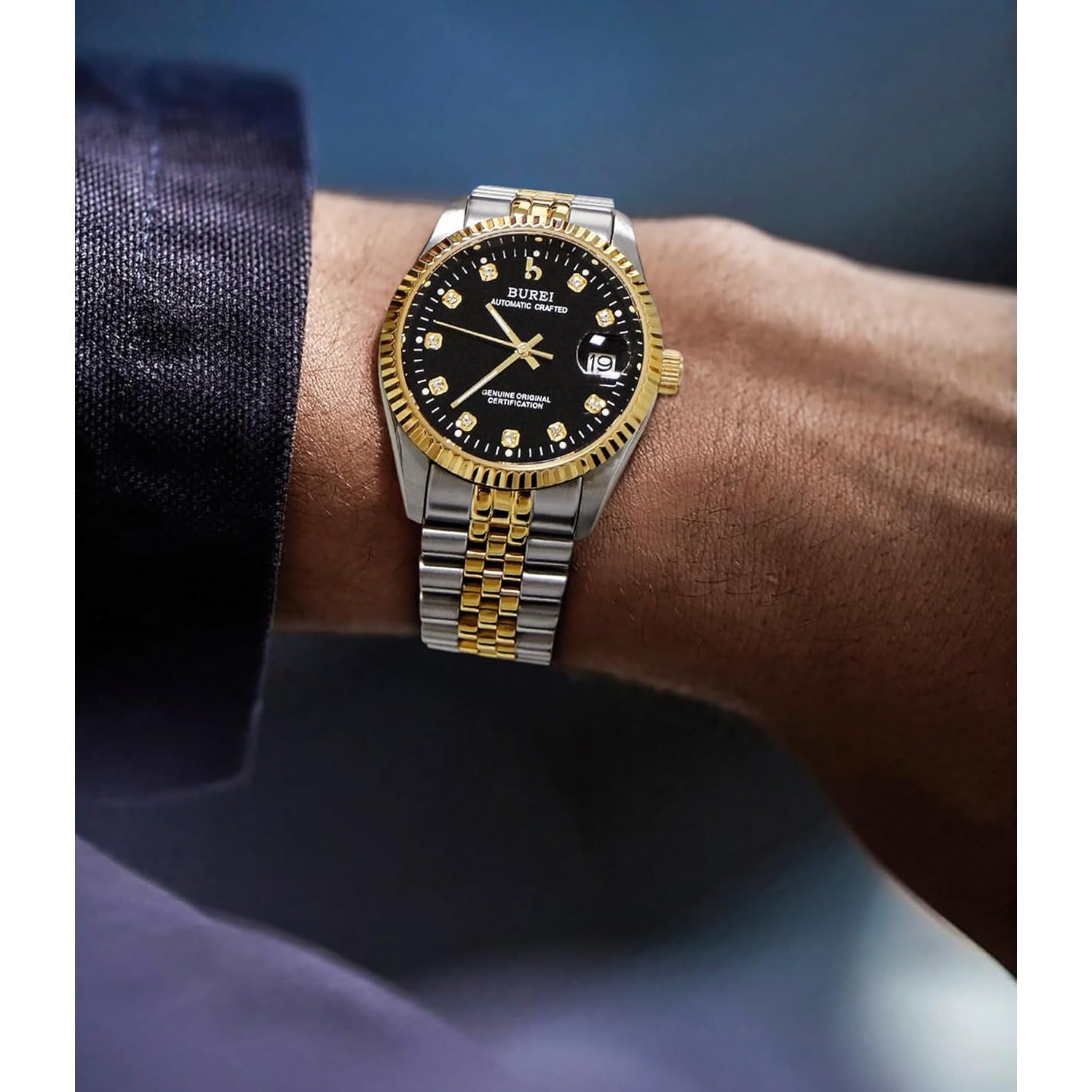 BUREI Eternal Classic Diamond Automatic Watch – bureiwatches
