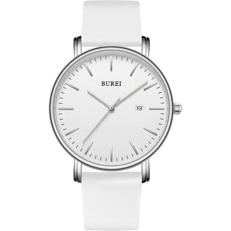 BUREI Men Watches Fashion Minimalist Analog Calendar Quartz Waterproof Watches for Men Women Student.