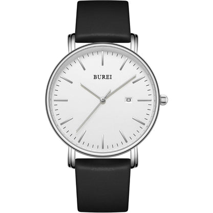 BUREI Men Watches Fashion Minimalist Analog Calendar Quartz Waterproof Watches for Men Women Student.