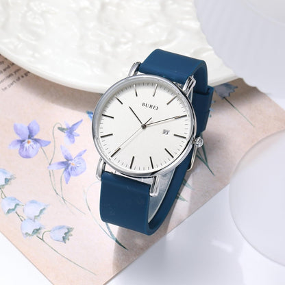 BUREI Men Watches Fashion Minimalist Analog Calendar Quartz Waterproof Watches for Men Women Student.