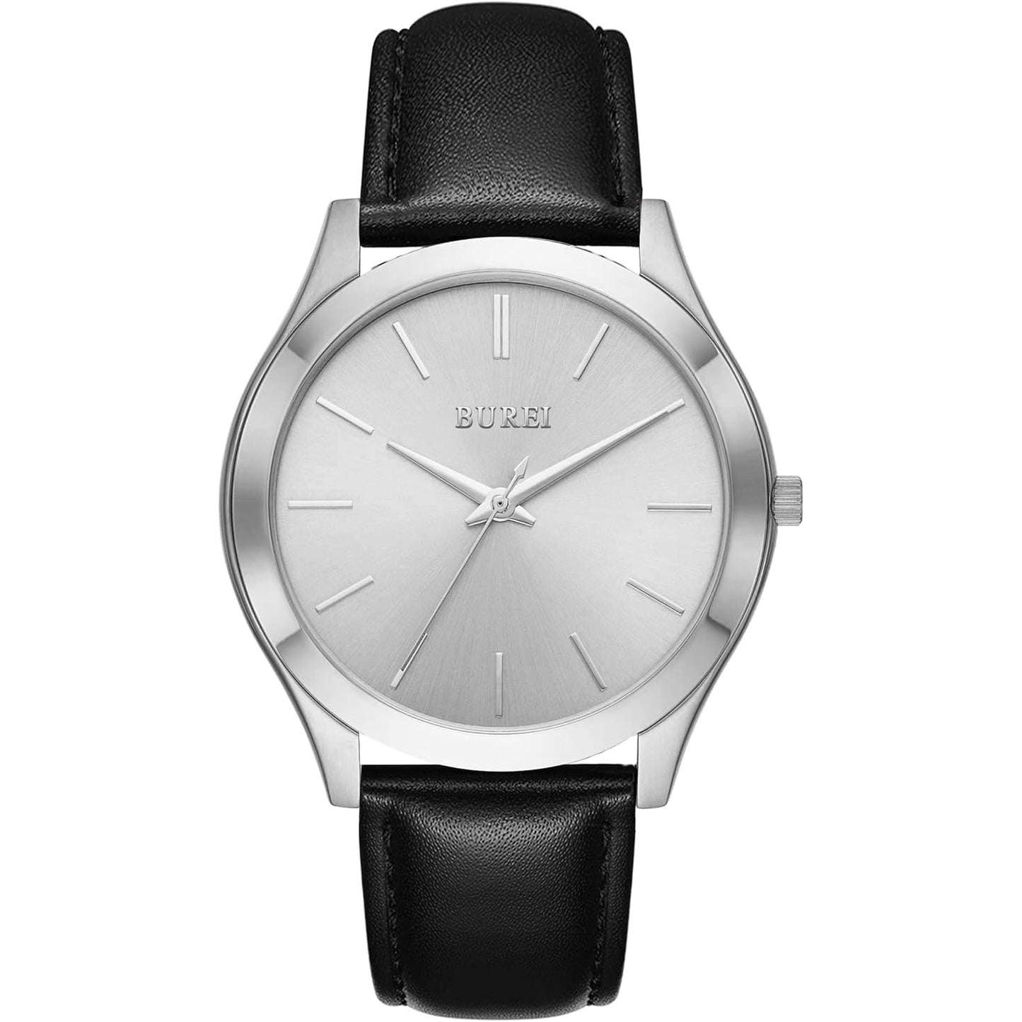 BUREI Men Watches Fashion Business Analog Stainless Steel Quartz Waterproof Watches for Men,Gifts for Men