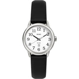 BUREI Women's Black Leather Watches with Luminous Easy to Read Minimalist Watch for Women and Nurses, Gift for Her