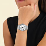 BUREI Women's Black Leather Watches with Luminous Easy to Read Minimalist Watch for Women and Nurses, Gift for Her