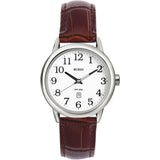 BUREI Women's Black Leather Watches with Luminous Easy to Read Minimalist Watch for Women and Nurses, Gift for Her