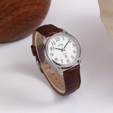 BUREI Women's Black Leather Watches with Luminous Easy to Read Minimalist Watch for Women and Nurses, Gift for Her