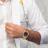BUREI Men Watches Fashion Analog Stainless Steel Quartz Waterproof Watches for Men