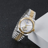 BUREI Men's Classic Luxury Watch Stainless Steel Waterproof Machine Watch Fashion Double Watches Date Sapphire Crystal