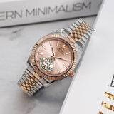 BUREI Men's Classic Luxury Watch Stainless Steel Waterproof Machine Watch Fashion Double Watches Date Sapphire Crystal