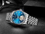 BUREI Men's Luxury Automatic Watch Fashion Waterproof Mechanical Watch, Adjustable Stainless Steel Two Tone Strap,Gift for Men
