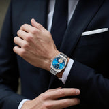 BUREI Men's Luxury Automatic Watch Fashion Waterproof Mechanical Watch, Adjustable Stainless Steel Two Tone Strap,Gift for Men