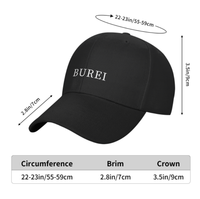 BUREI Baseball Caps for Men & Women Embroidered Bruh Brother D Ladies & Men Baseball Hats Acrylic