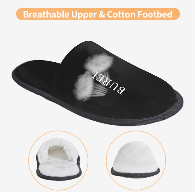 BUREI Winter Indoor and Outdoor Slipper Warm Cozy Soft Lightweight House Shoes Fuzzy Slip-On Slippe
