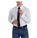 BUREI Black Elegant Men'S Necktie For Wedding And Business,Soft Comfortable Satin Tie,Durable Fabric,Thoughtful Gift For Any Occasio