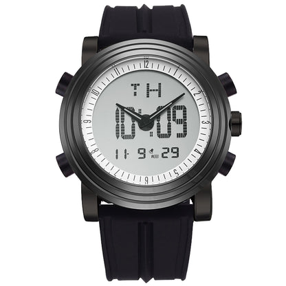 BUREI Mens Analog Digital Sport Watches with Alarm Stopwatch LED Backlight and Rubber Strap