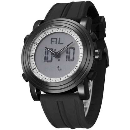 BUREI Mens Analog Digital Sport Watches with Alarm Stopwatch LED Backlight and Rubber Strap